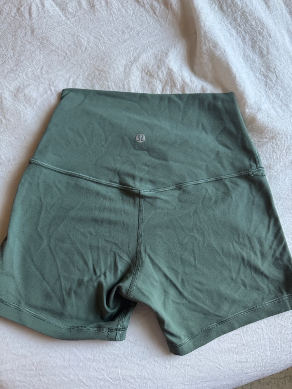 lululemon athletica High-Rise Olive Green Bike Shorts